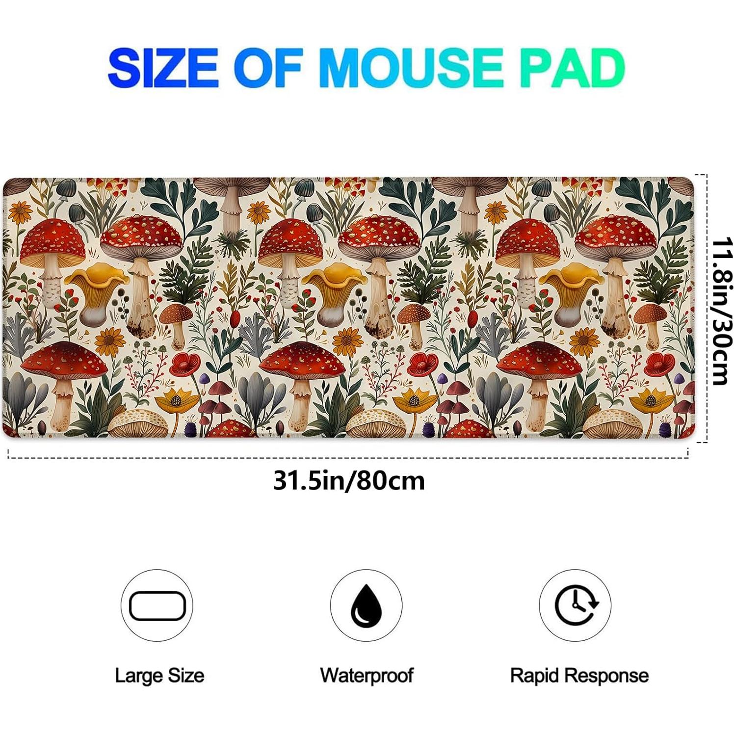 Alfombrilla de Ratón Ti Caldi Mushroom35 80x30 cm Botánica
