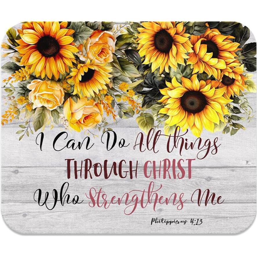 Alfombrilla de Ratón Antideslizante WIRESTER Girasoles Vintage