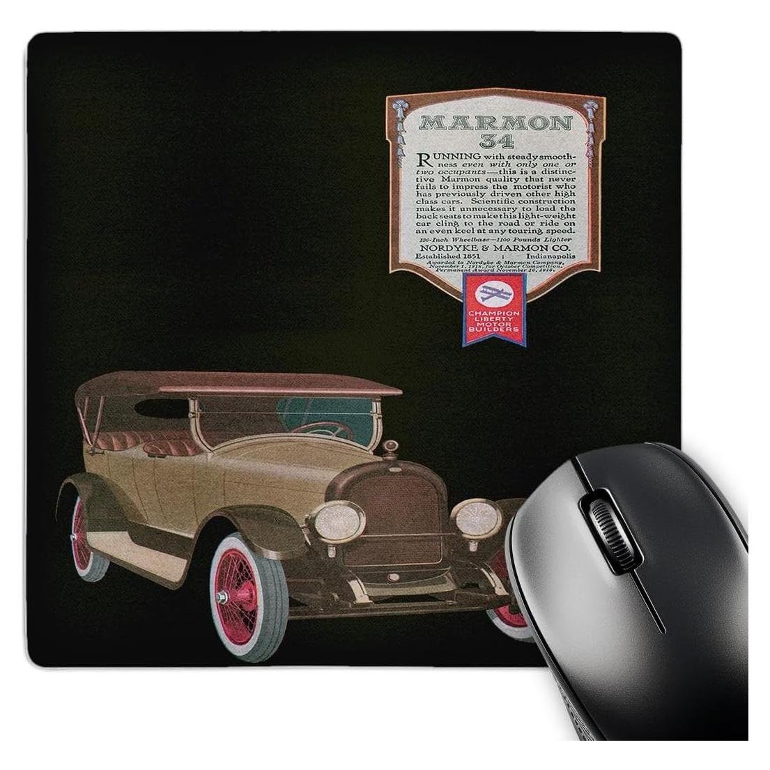 Alfombrilla de Ratón 3D Rose Vintage Marmon 34 20x20 cm