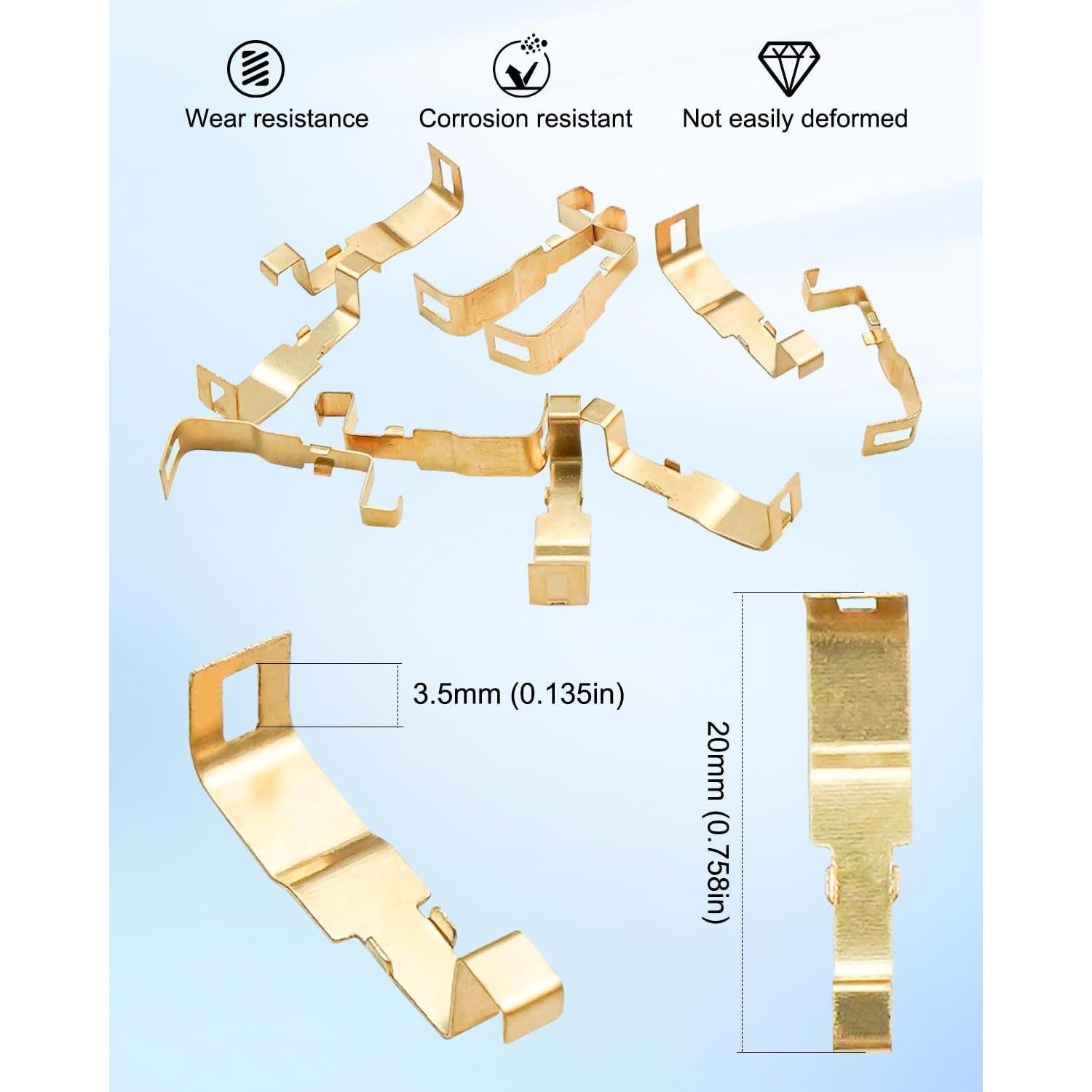 Zapatos de Recogida Meiyatec para Slot Car HO - 10 Piezas