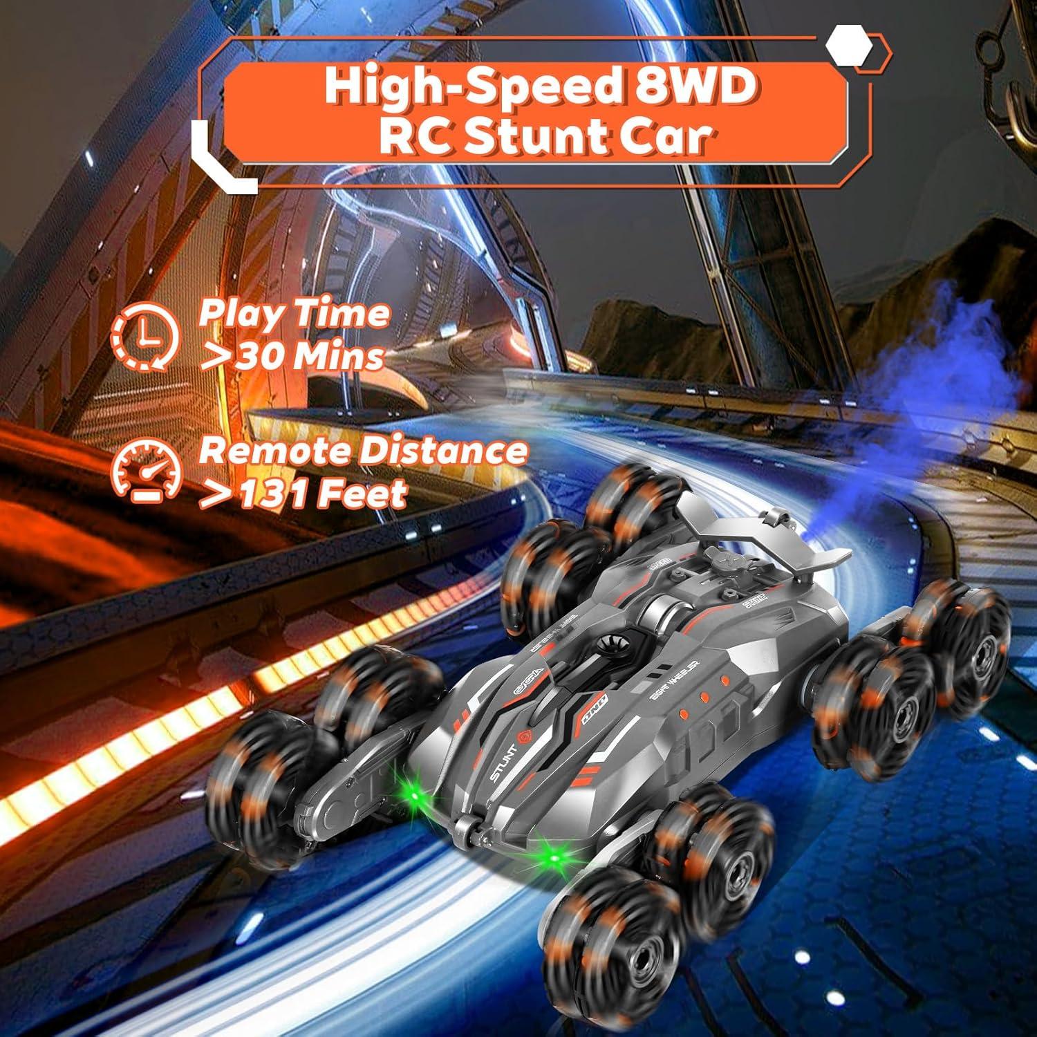 Coche RC Acrobático 8 Ruedas Sumeaut con Control Remoto 2.4GHz