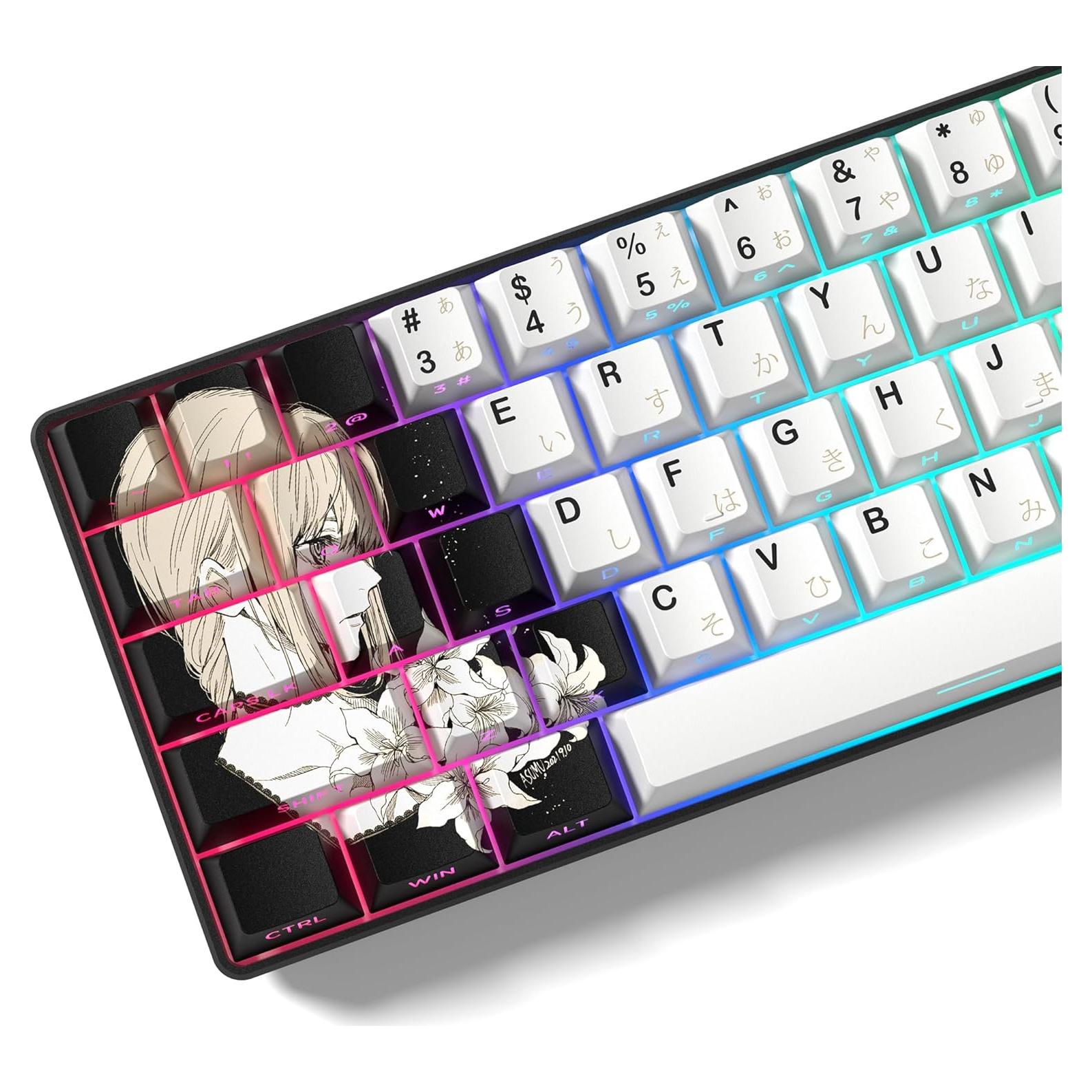 Set de Keycaps Japoneses PBT 130 Teclas Rainy Negro