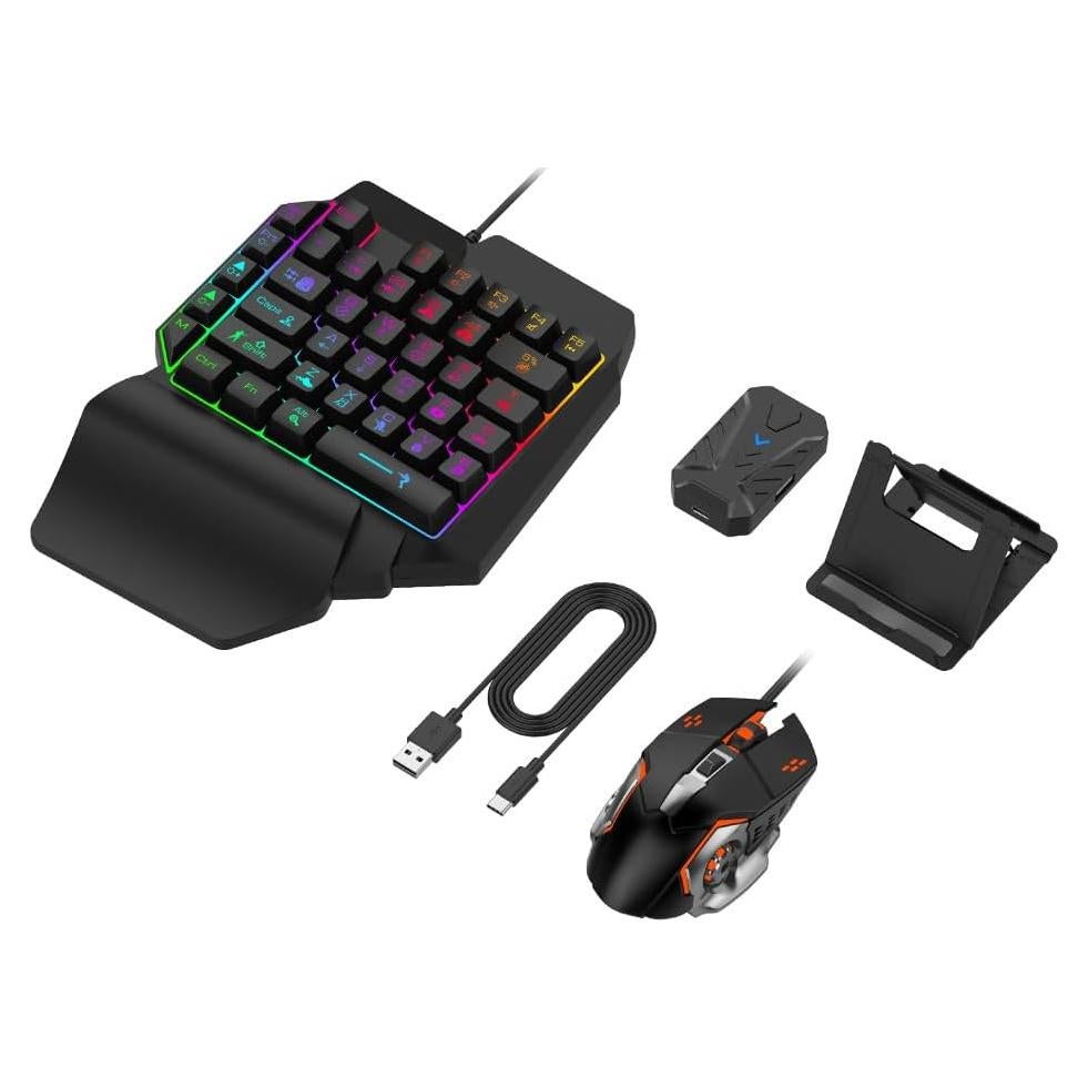 Combo de Juego Móvil Zunate 4 en 1 con Teclado y Ratón