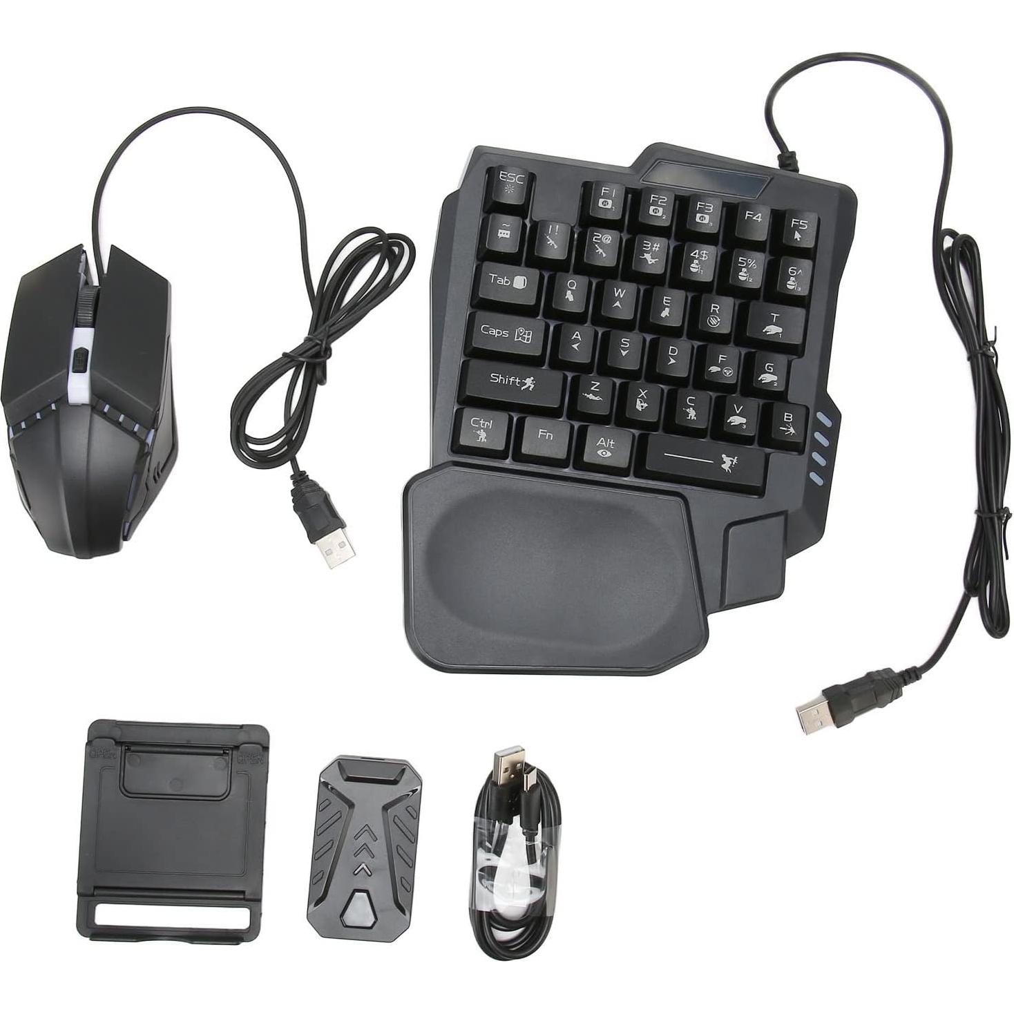 Combo de Juego Móvil Zunate 4 en 1 con Teclado y Ratón