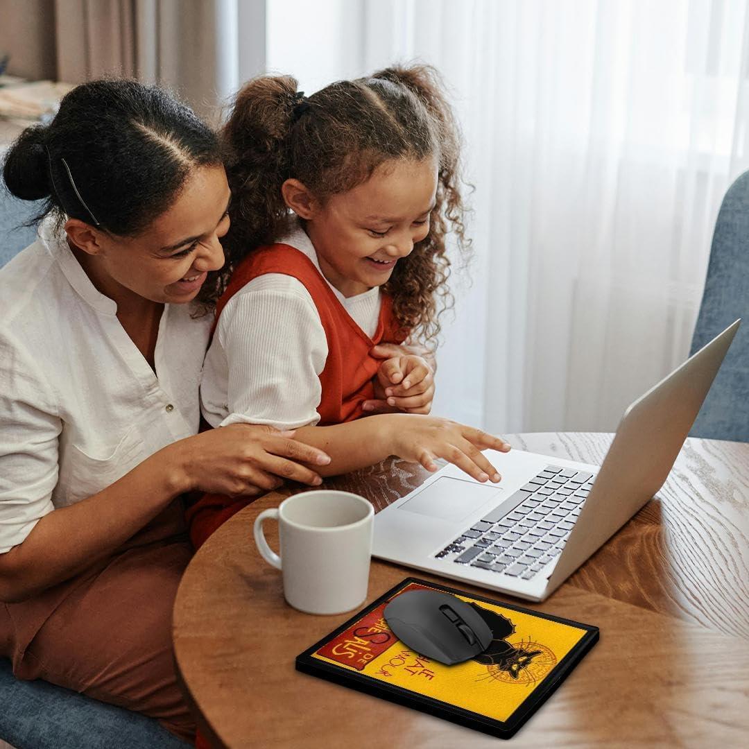 Alfombrilla de Ratón 3D Rose Le Chat Noir 20.32 cm Multicolor