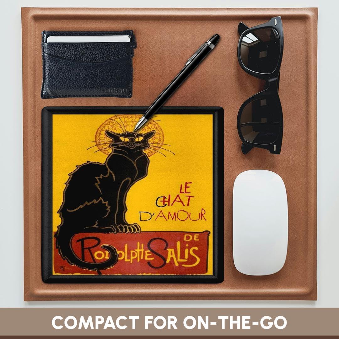 Alfombrilla de Ratón 3D Rose Le Chat Noir 20.32 cm Multicolor