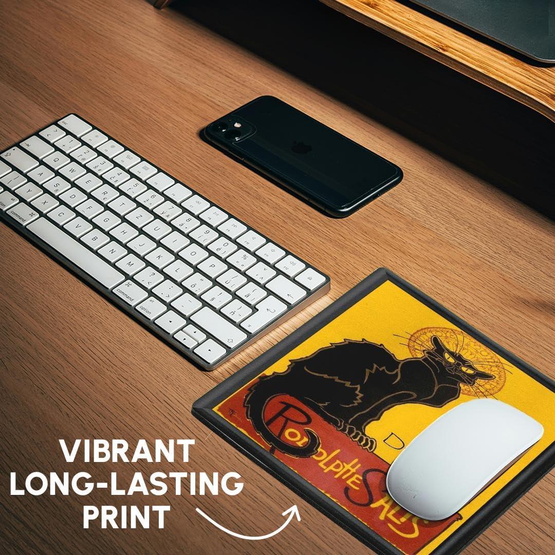 Alfombrilla de Ratón 3D Rose Le Chat Noir 20.32 cm Multicolor