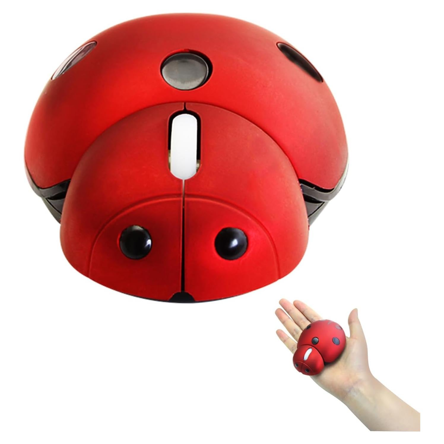 Ratón Inalámbrico Elec Space Mini para Niños Mariquita 3000DPI