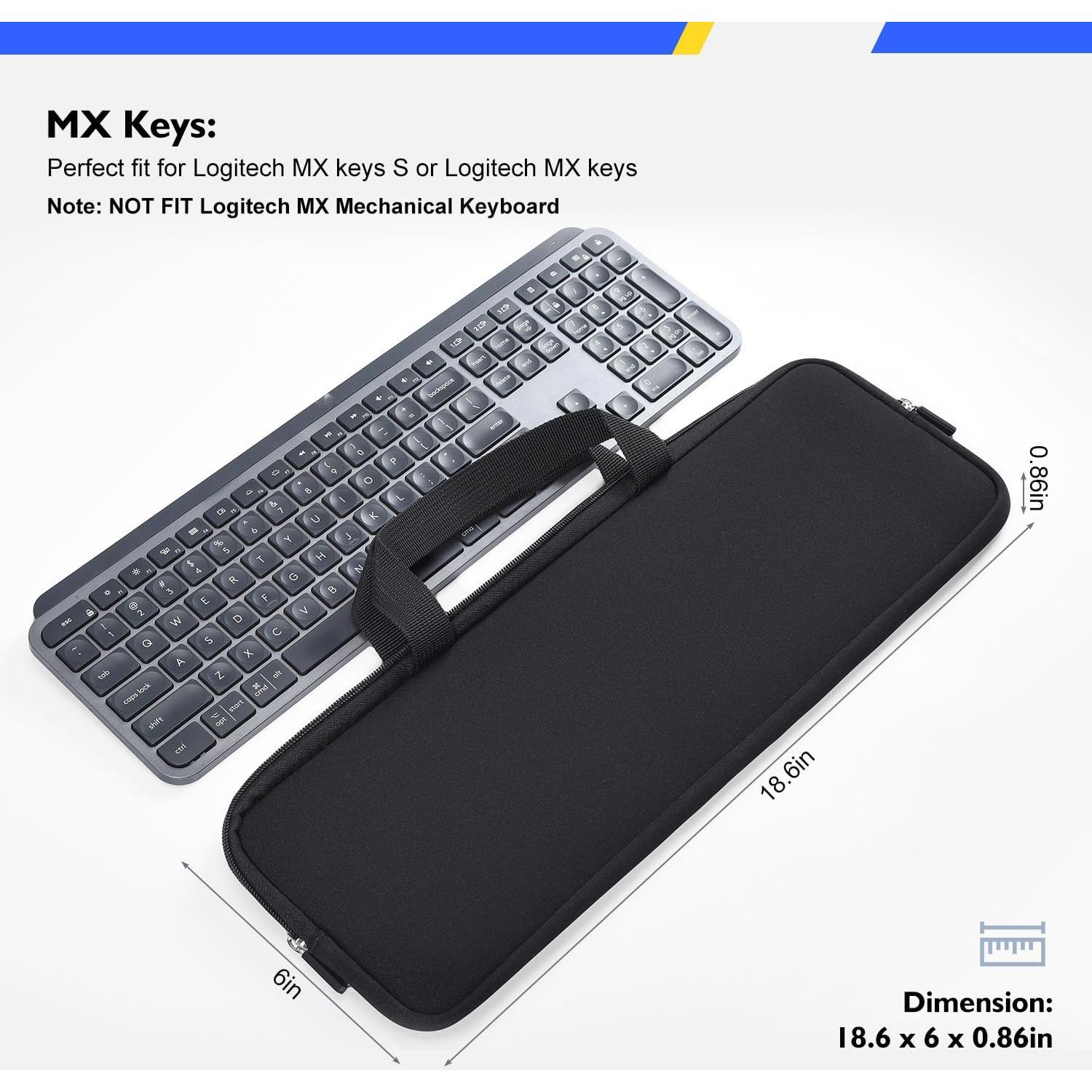 Funda Protectora Neopreno Logitech MX Keys S - A prueba de golpes