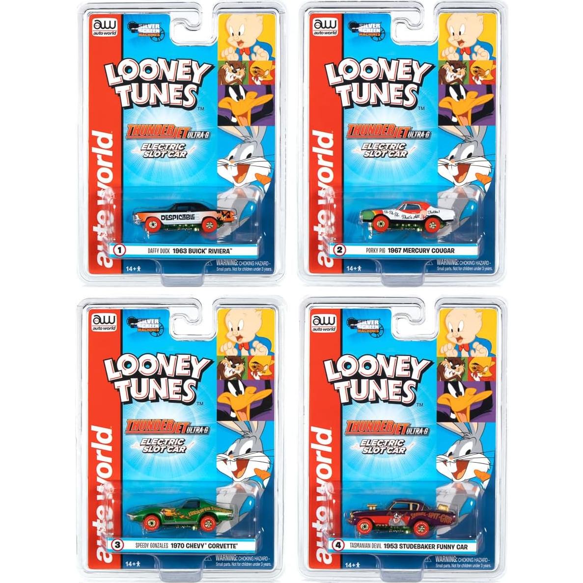 Auto Slot Car Thunderjet Looney Tunes Pato Lucas 1:64