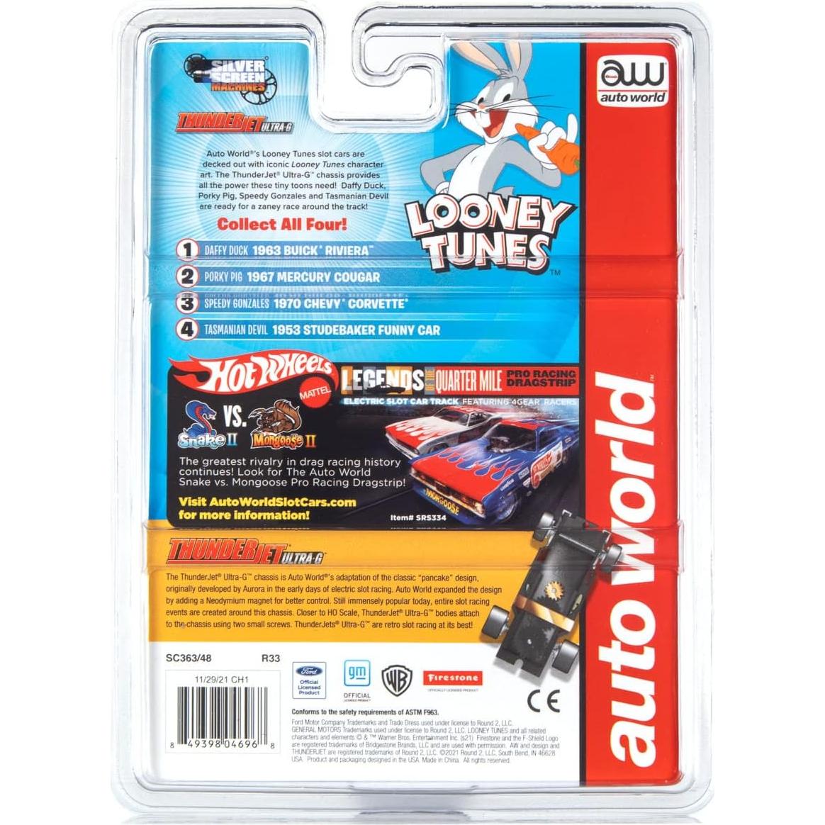 Auto Slot Car Thunderjet Looney Tunes Pato Lucas 1:64