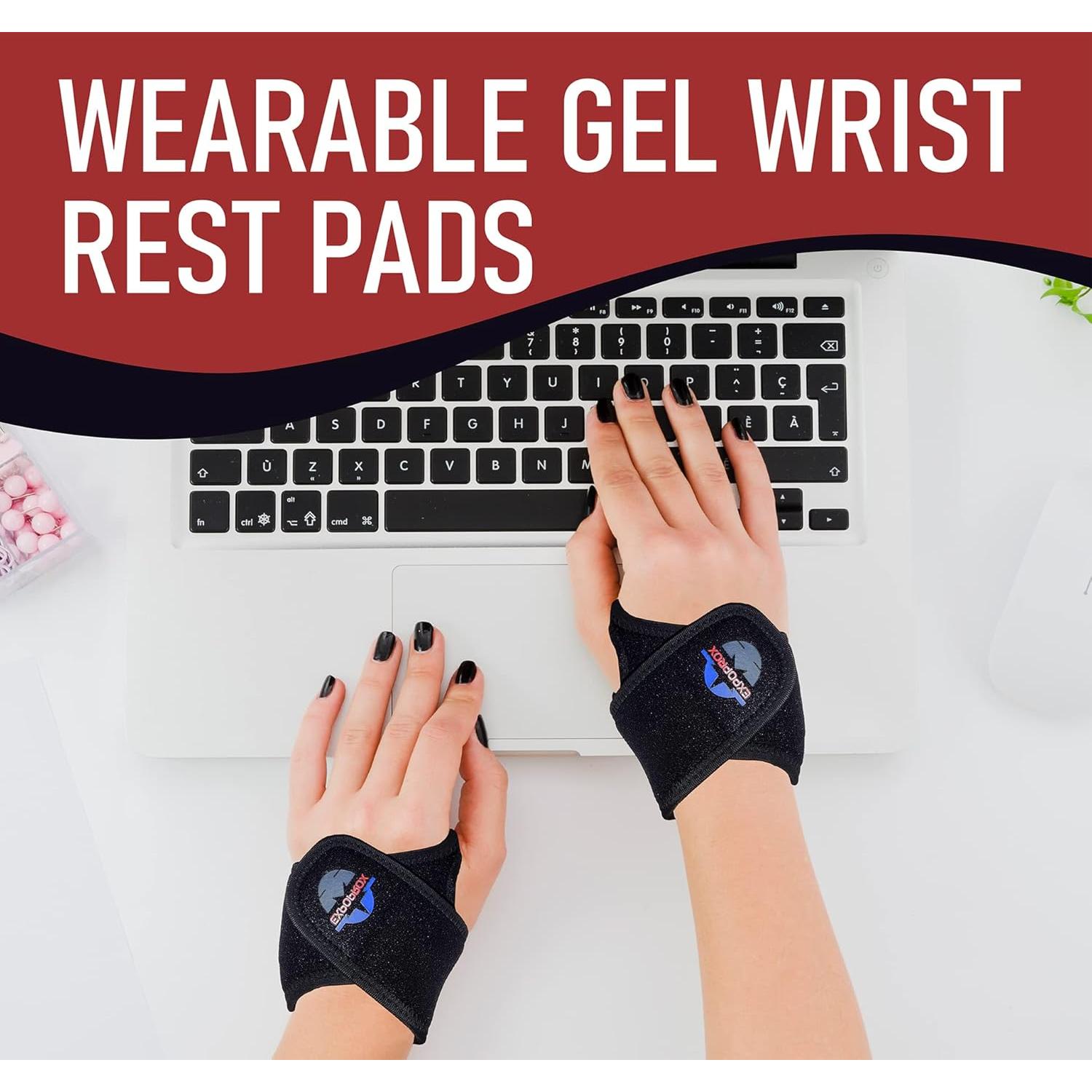 Pads de Reposamuñecas Portátiles Ergonomicos EXPOPROX - Juego de 2