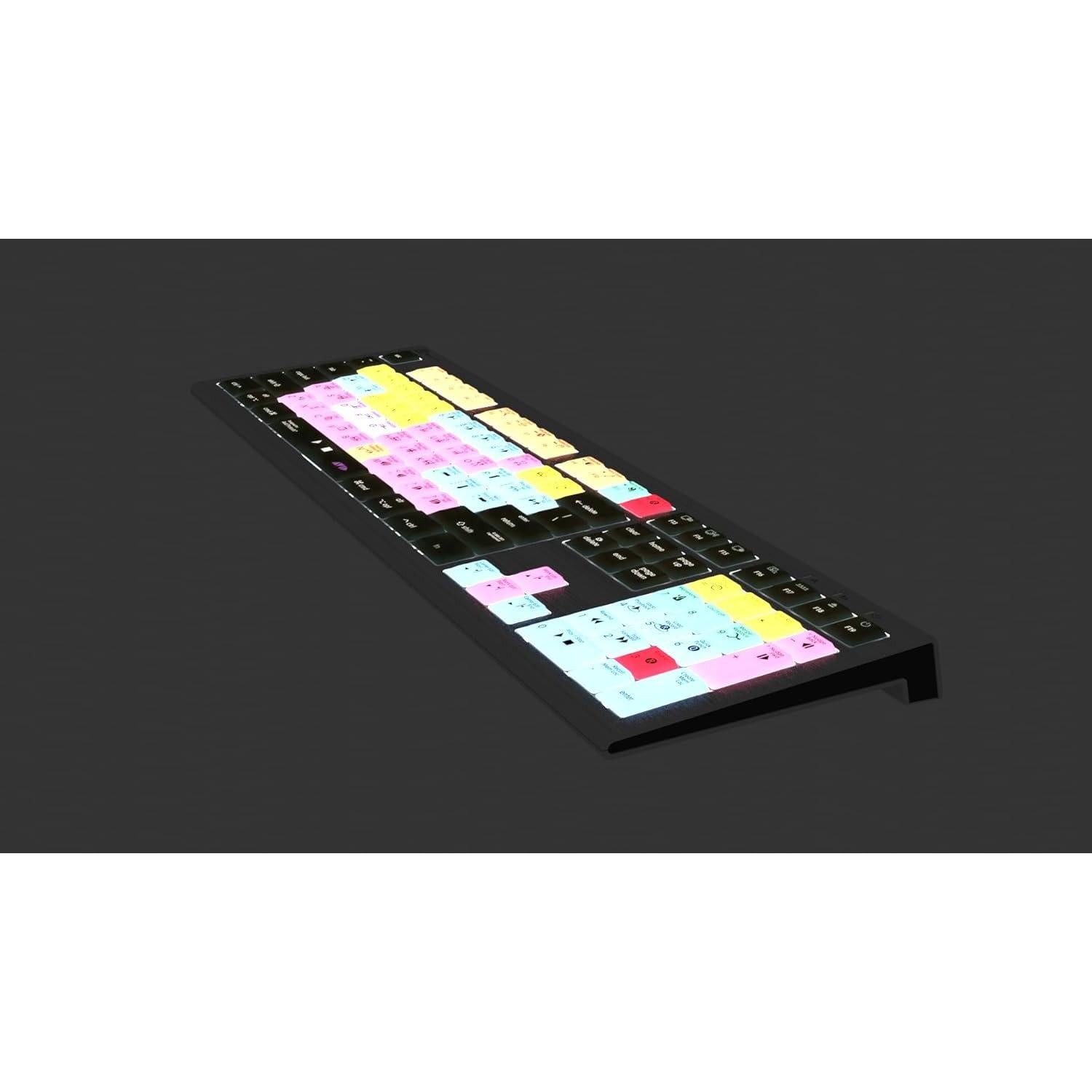 Teclado Retroiluminado Logickeyboard Astra2 para Avid Pro Tools Mac