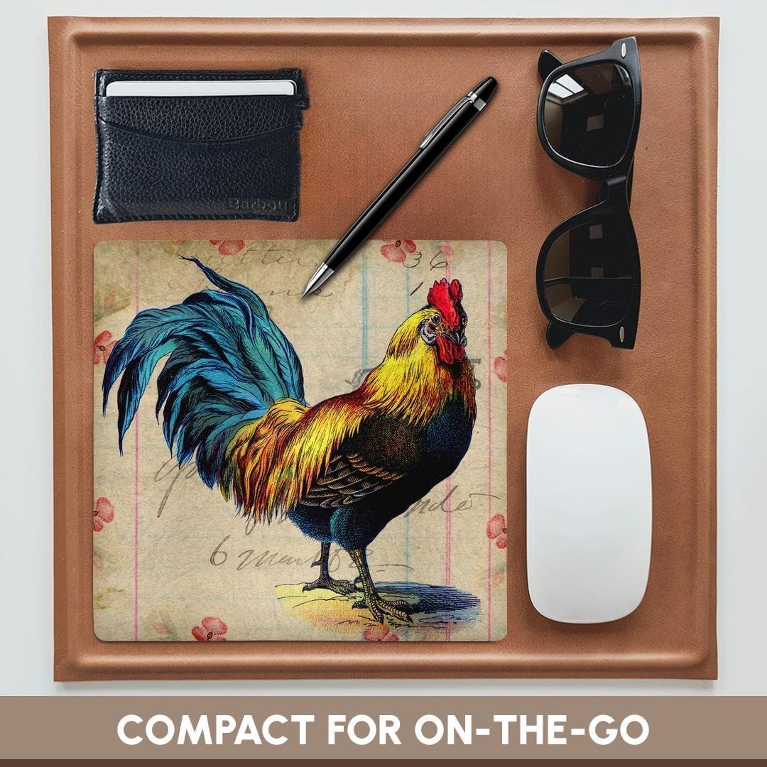 Alfombrilla de Ratón 3dRose Gallo Vintage 20.32x20.32cm