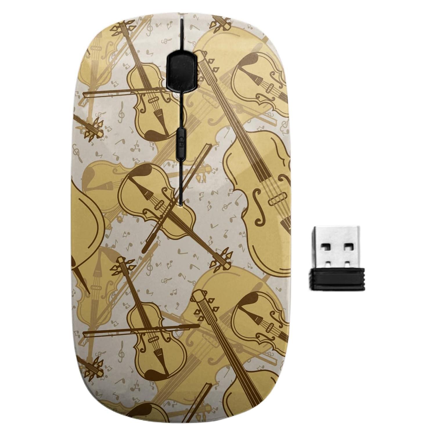 Ratón Inalámbrico Ergonómico Sanacci USB 2.4GHz Diseño Vintage