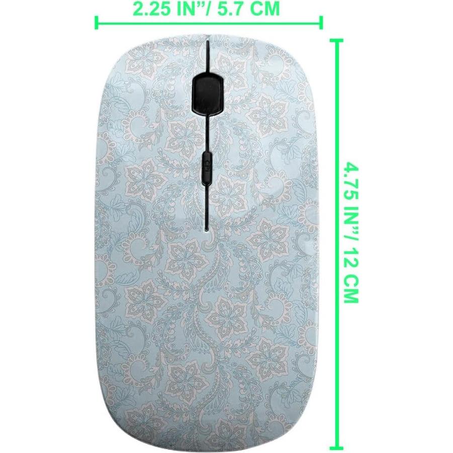 Ratón Inalámbrico Ergonómico Sanacci Floral Vintage USB