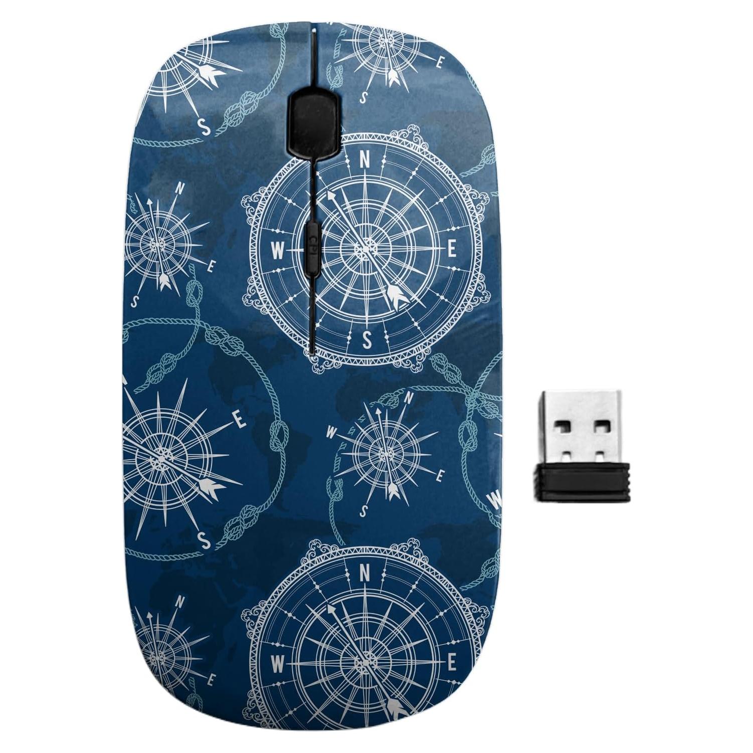 Ratón Inalámbrico Ergonómico Sanacci USB 2.4GHz Vintage