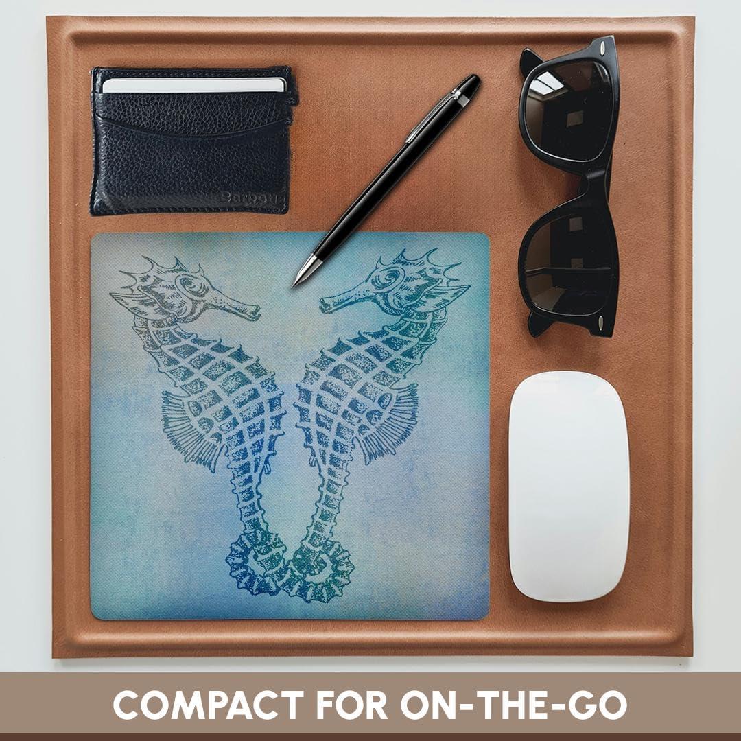 Alfombrilla de Ratón 3dRose Caballitos de Mar 20x20cm