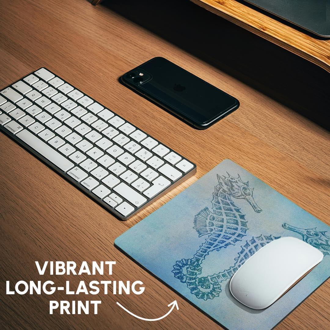 Alfombrilla de Ratón 3dRose Caballitos de Mar 20x20cm