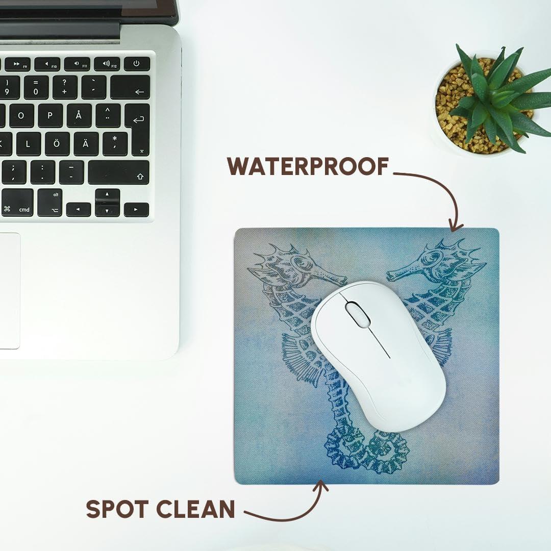 Alfombrilla de Ratón 3dRose Caballitos de Mar 20x20cm