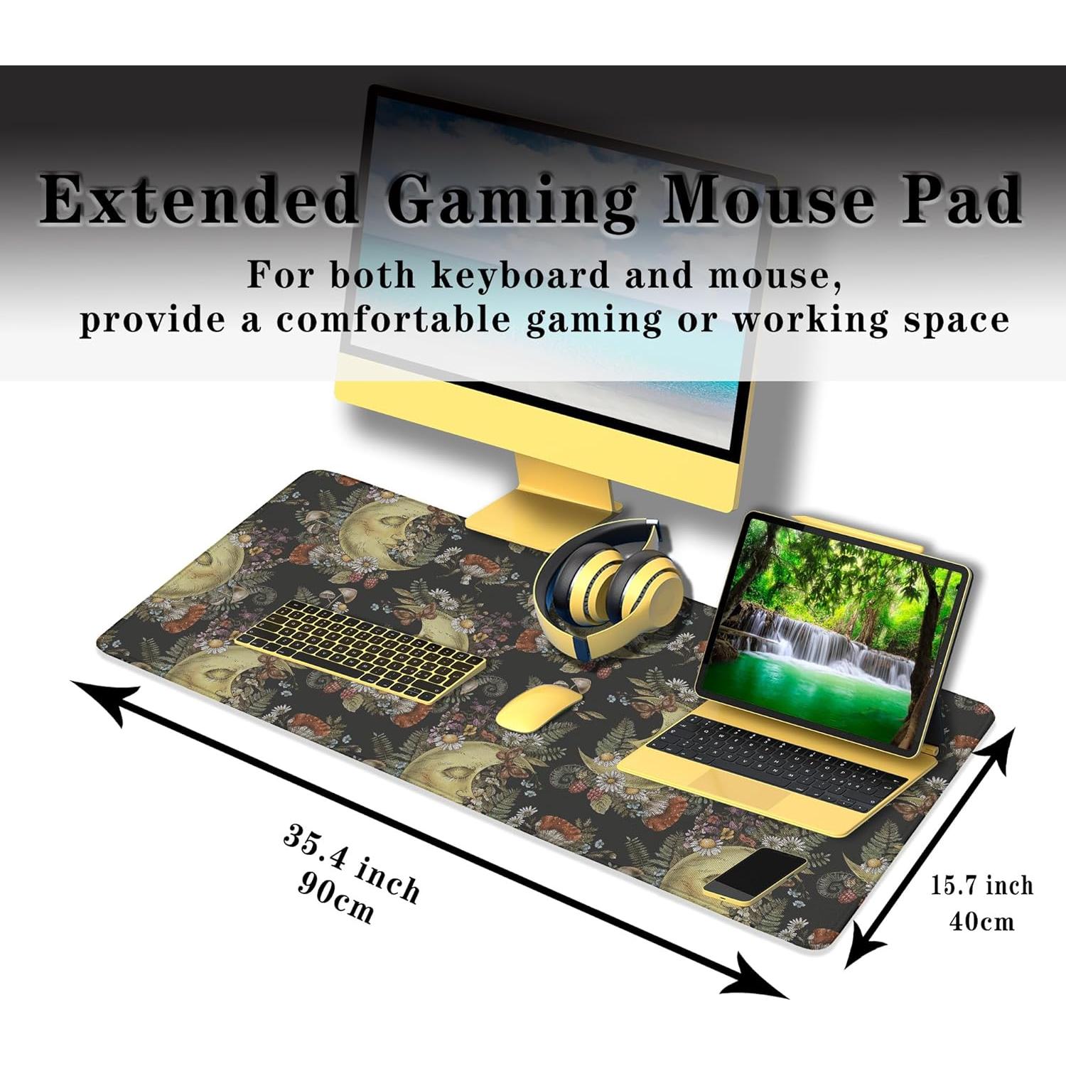 Alfombrilla de Escritorio Grande Samgula Luna Vintage 90x40cm