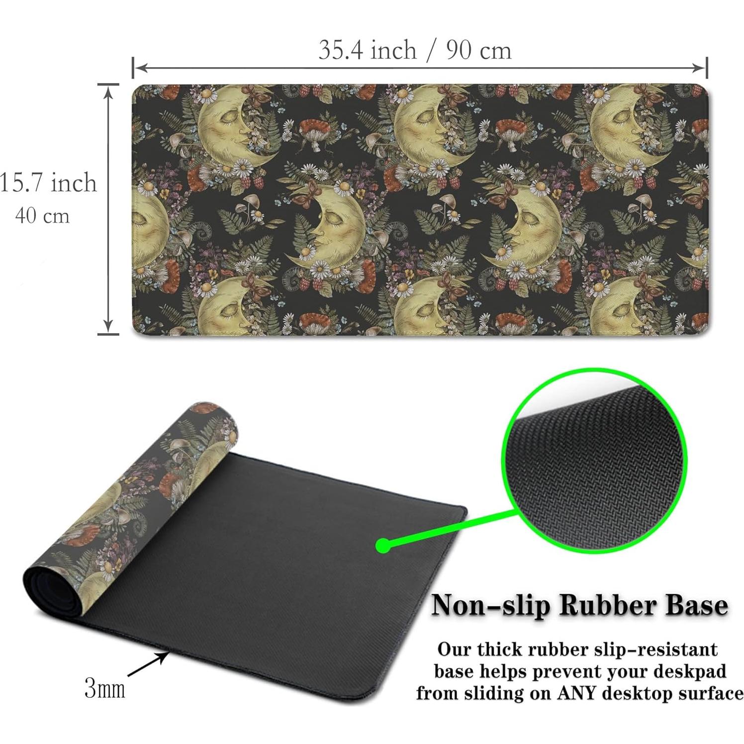 Alfombrilla de Escritorio Grande Samgula Luna Vintage 90x40cm