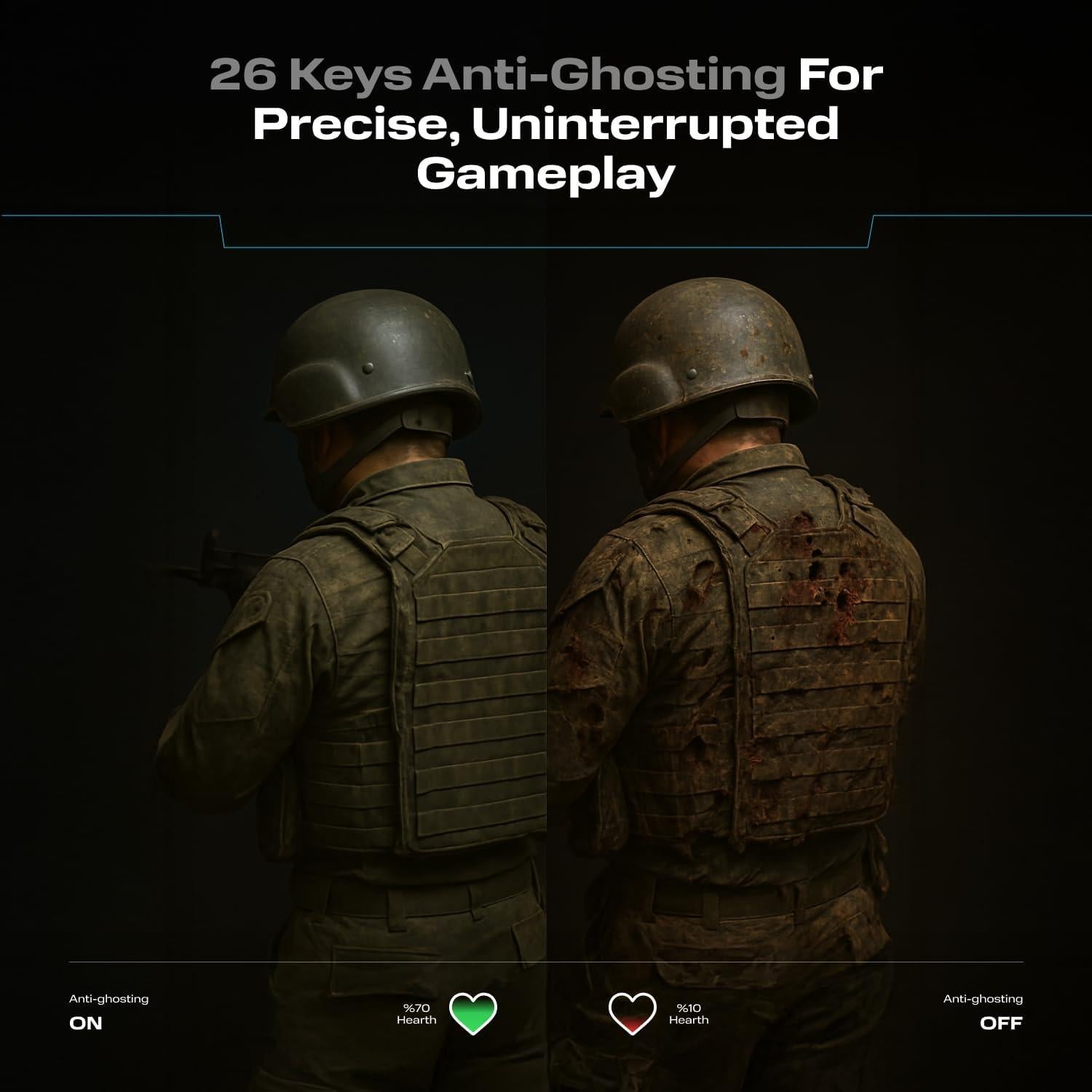 Teclado Mecánico para Juegos Rampage KB-R86 - RGB, 101 Teclas