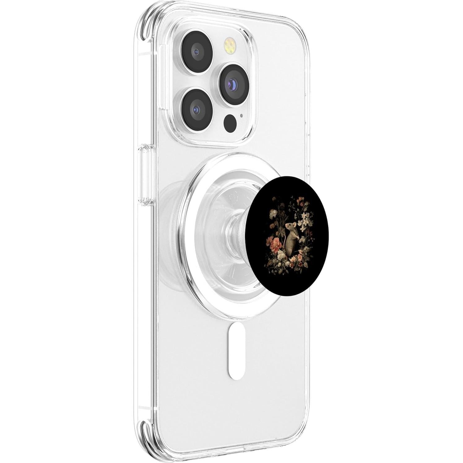 PopGrip Magnético PopSockets Ratón y Flores Vintage