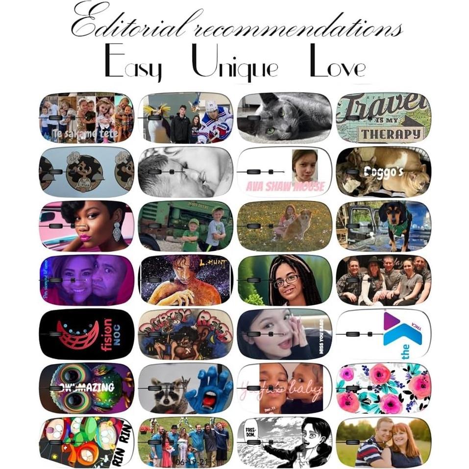 Mouse Inalámbrico Maizi Floral Vintage para Mac 2.4GHz