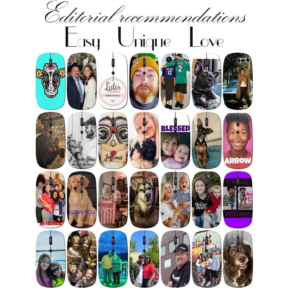 Mouse Inalámbrico Maizi Floral Vintage para Mac 2.4GHz