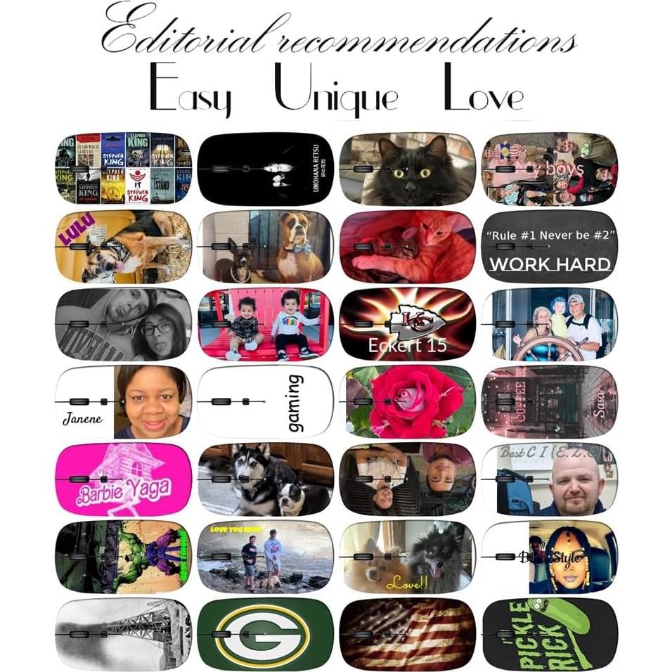 Mouse Inalámbrico Maizi Floral Vintage para Mac 2.4GHz