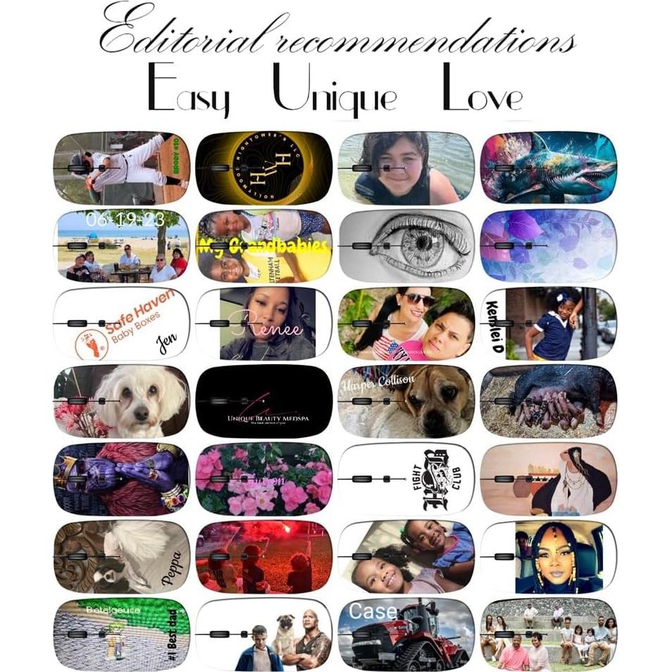 Mouse Inalámbrico Maizi Floral Vintage para Mac 2.4GHz