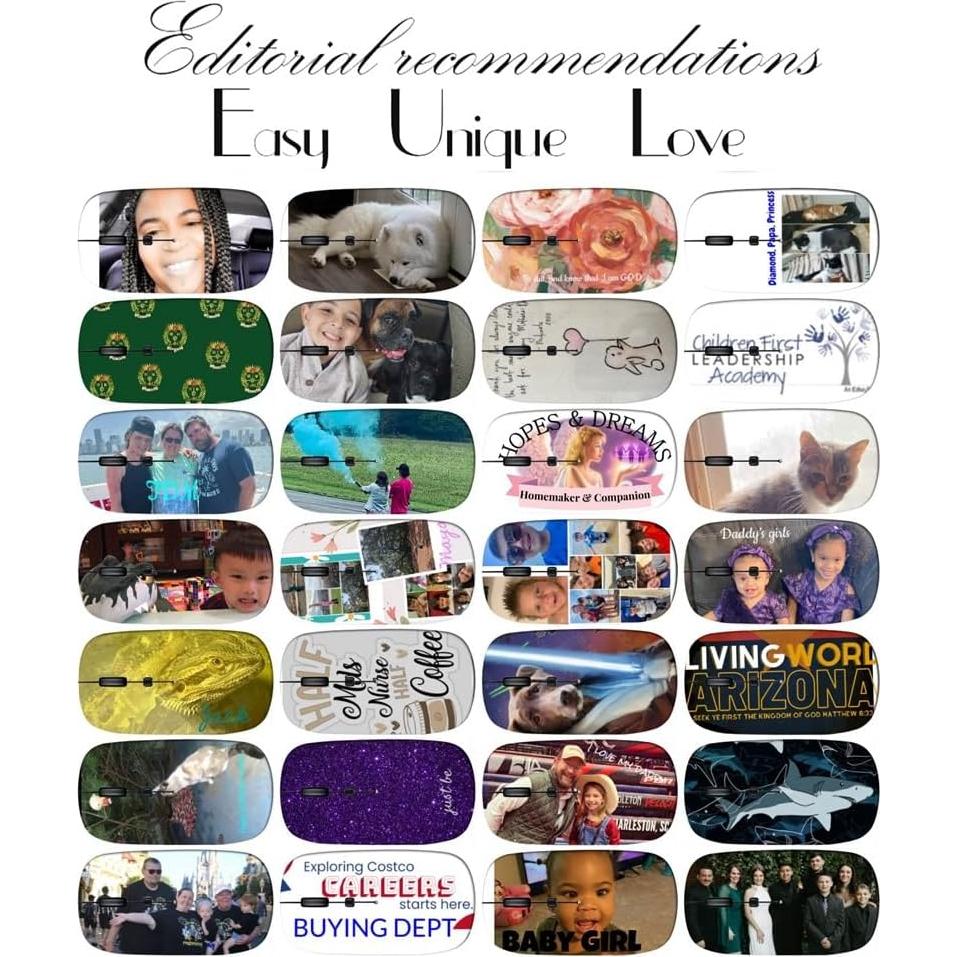 Mouse Inalámbrico Maizi Floral Vintage para Mac 2.4GHz