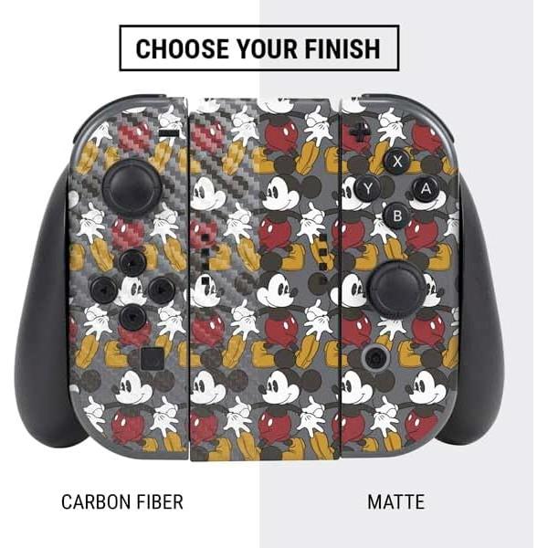 Piel de juego Skinit Mickey Mouse para Nintendo Switch - Gris