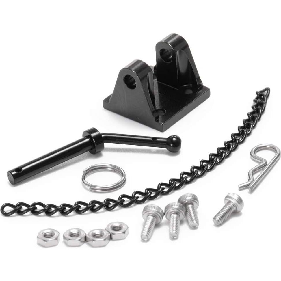 Gancho de Remolque FAST-RC para Coche RC 1:10 Metal Negro