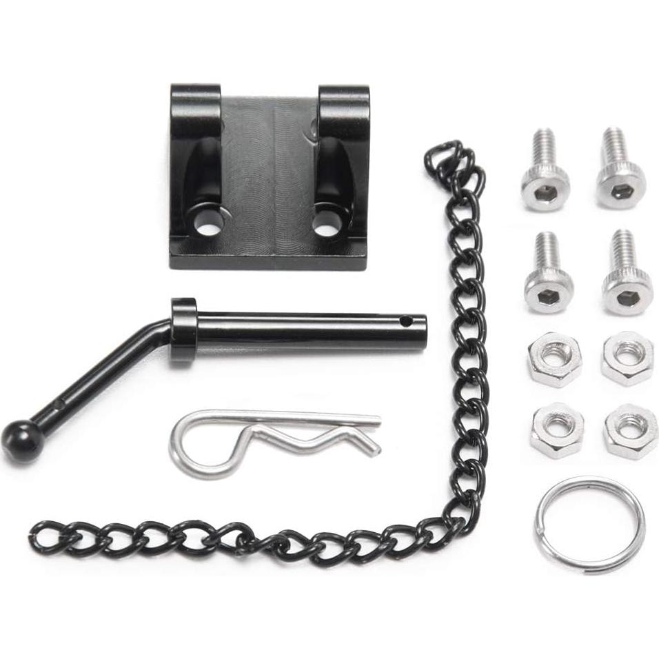 Gancho de Remolque FAST-RC para Coche RC 1:10 Metal Negro