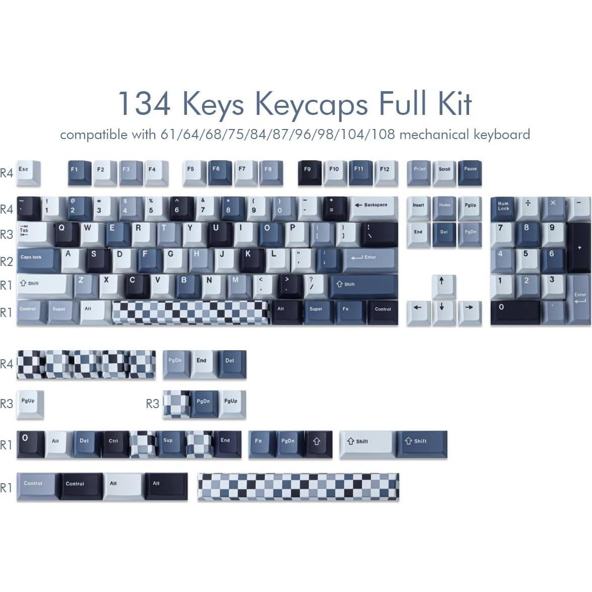 Juego de Teclas PBT 134 Teclas Cherry MX Tyrixki