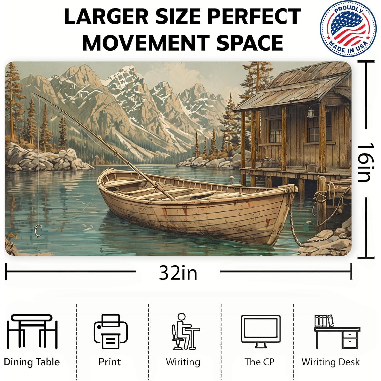 Alfombrilla de Escritorio ATSAKA 79x38cm Impermeable Antideslizante