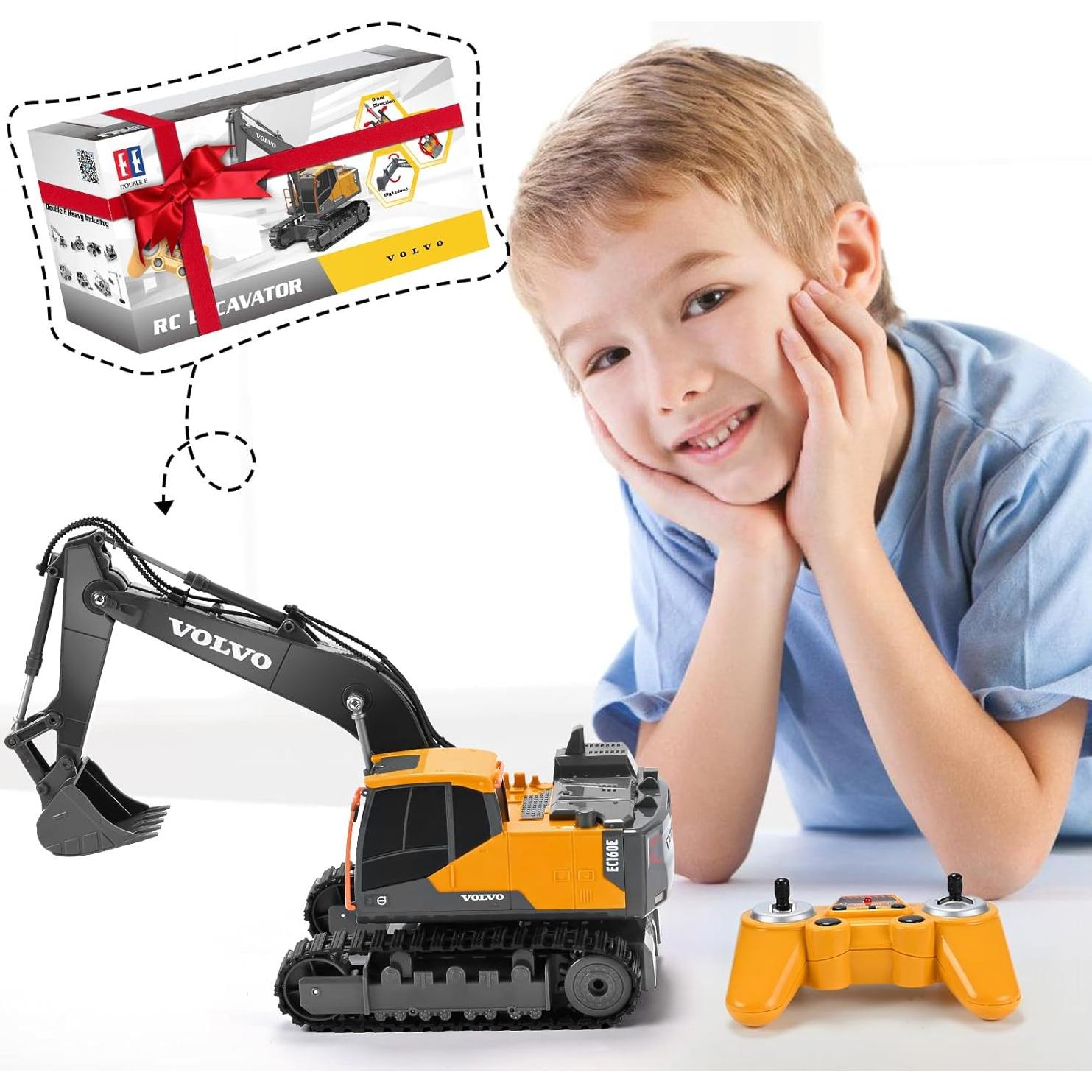 Excavadora RC Double E EC160E Juguete Control Remoto 25.4cm