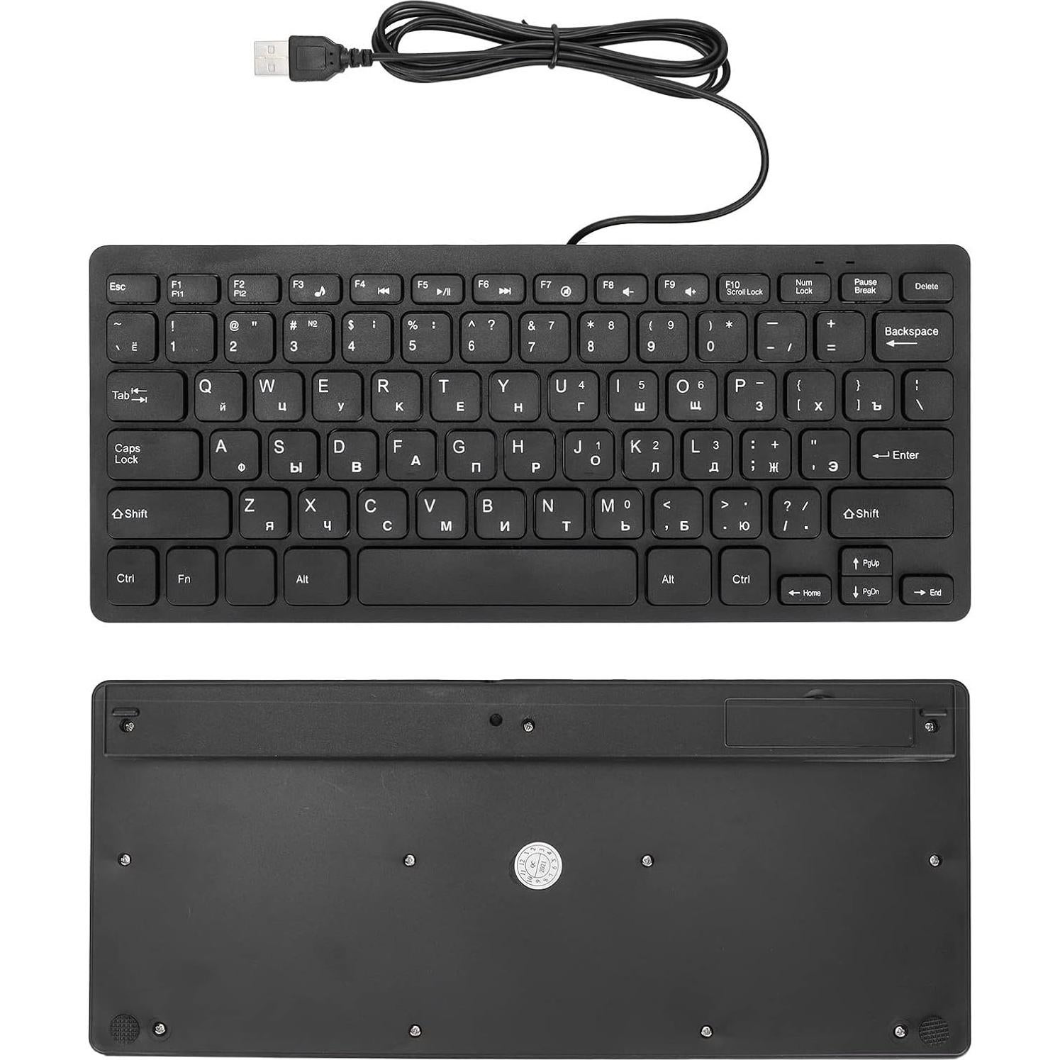 Teclado Ergonómico Ruso K-1000 TIKATARER 78 Teclas USB