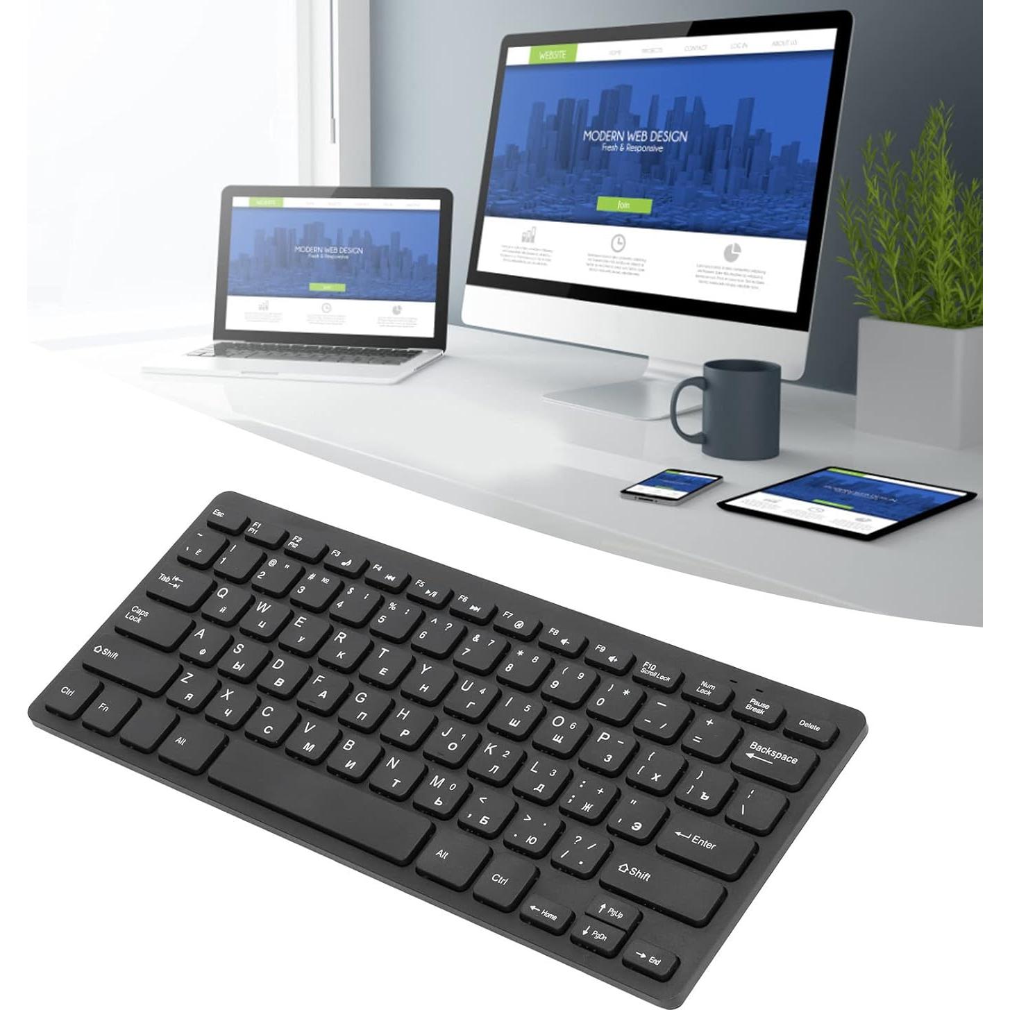 Teclado Ergonómico Ruso K-1000 TIKATARER 78 Teclas USB