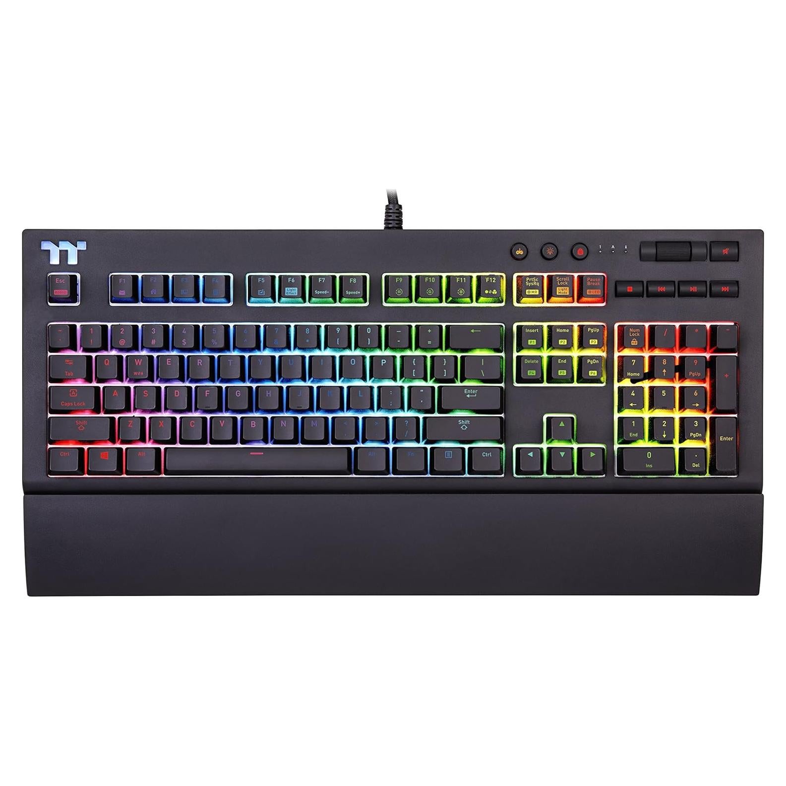Teclado Mecánico Thermaltake Tt Premium X1 RGB Cherry MX Azul