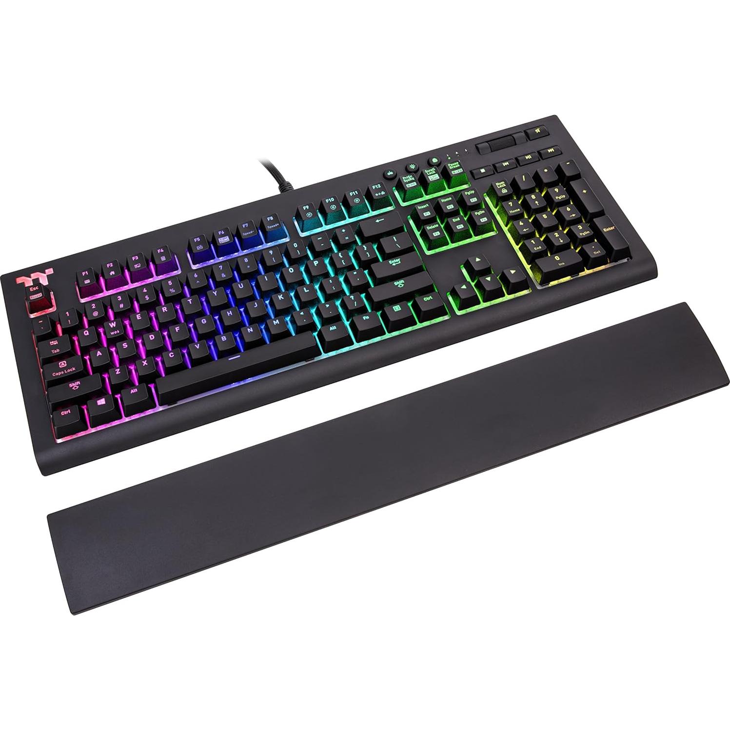 Teclado Mecánico Thermaltake Tt Premium X1 RGB Cherry MX Azul