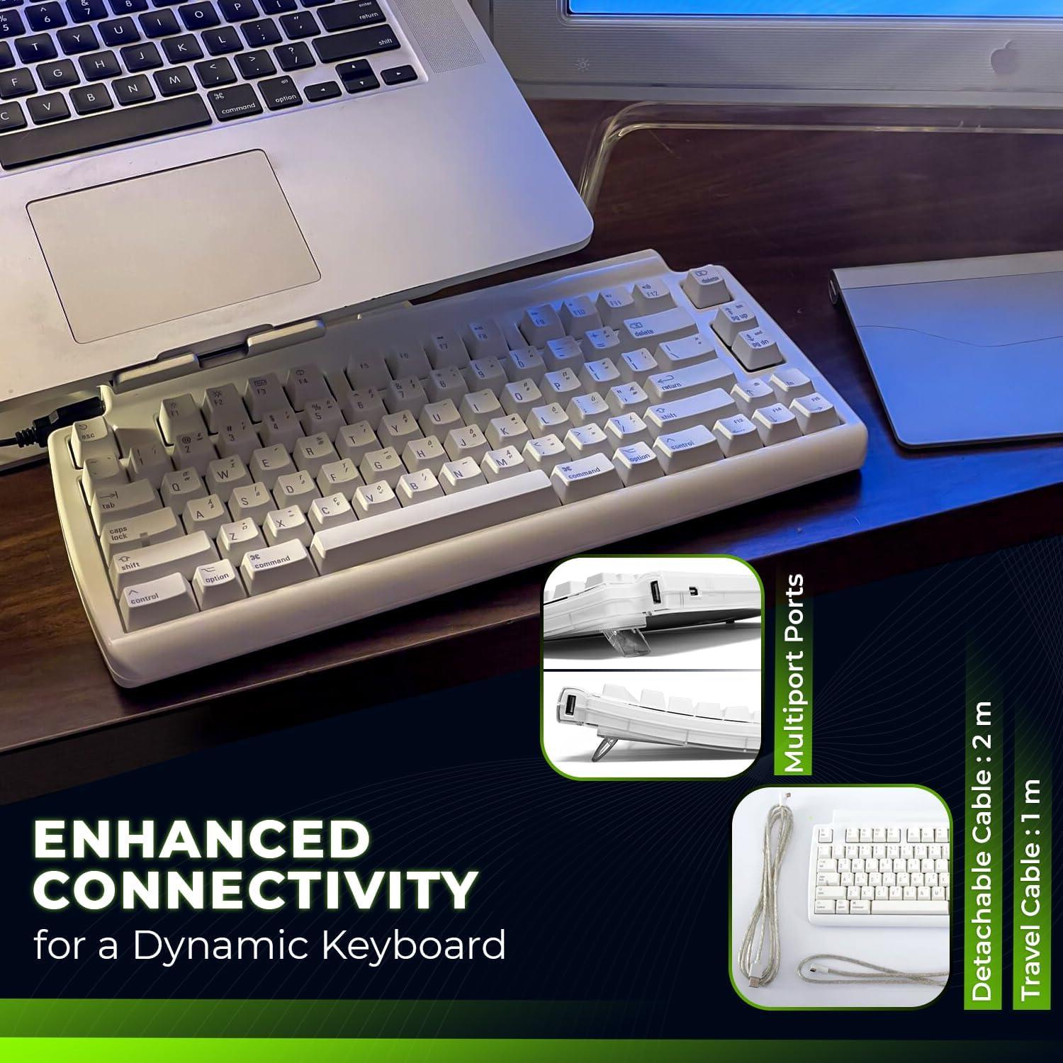 Teclado Táctil Pro Matias USB 2.0 Compacto para Mac