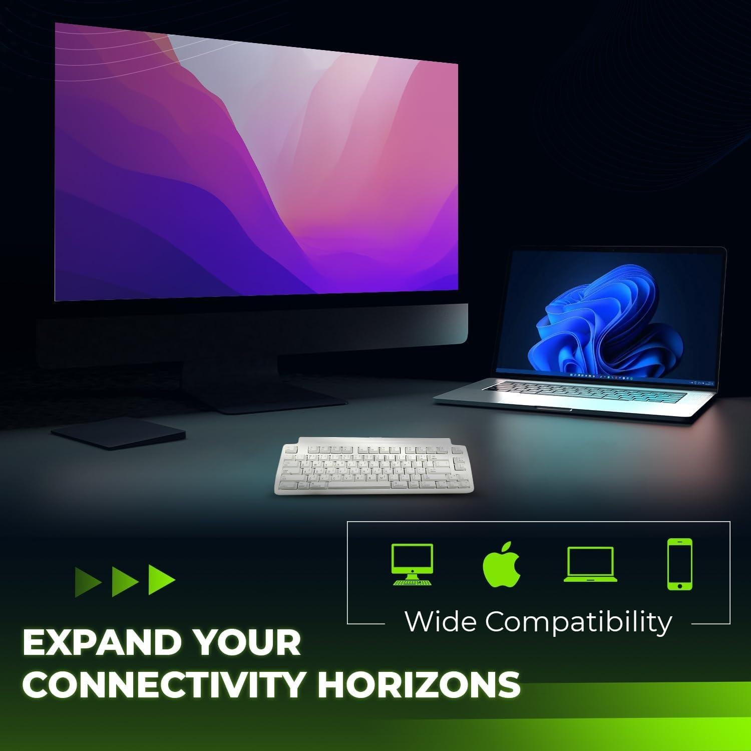 Teclado Táctil Pro Matias USB 2.0 Compacto para Mac