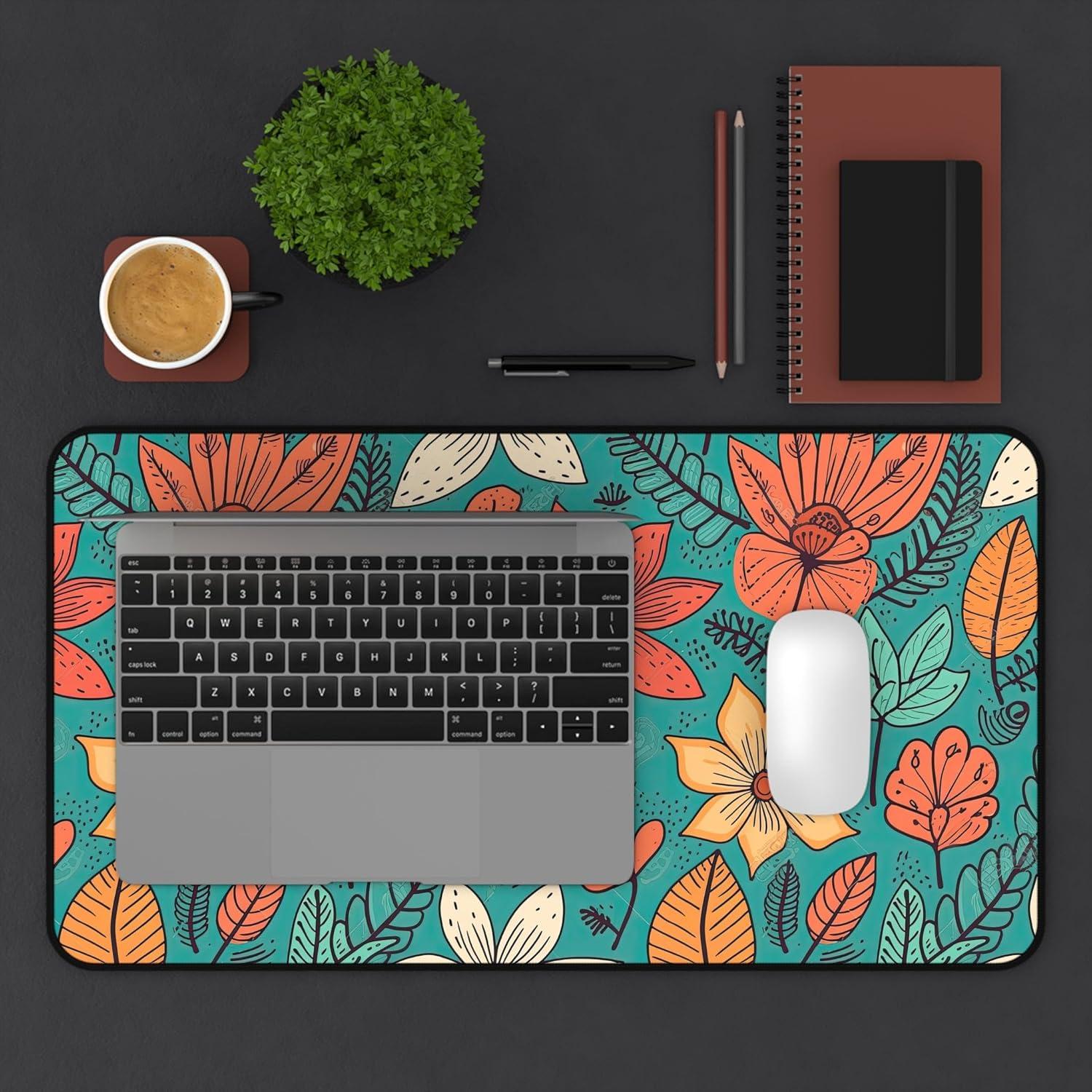 Alfombrilla de Escritorio Floral Retro Genérico 30.5x45.7cm