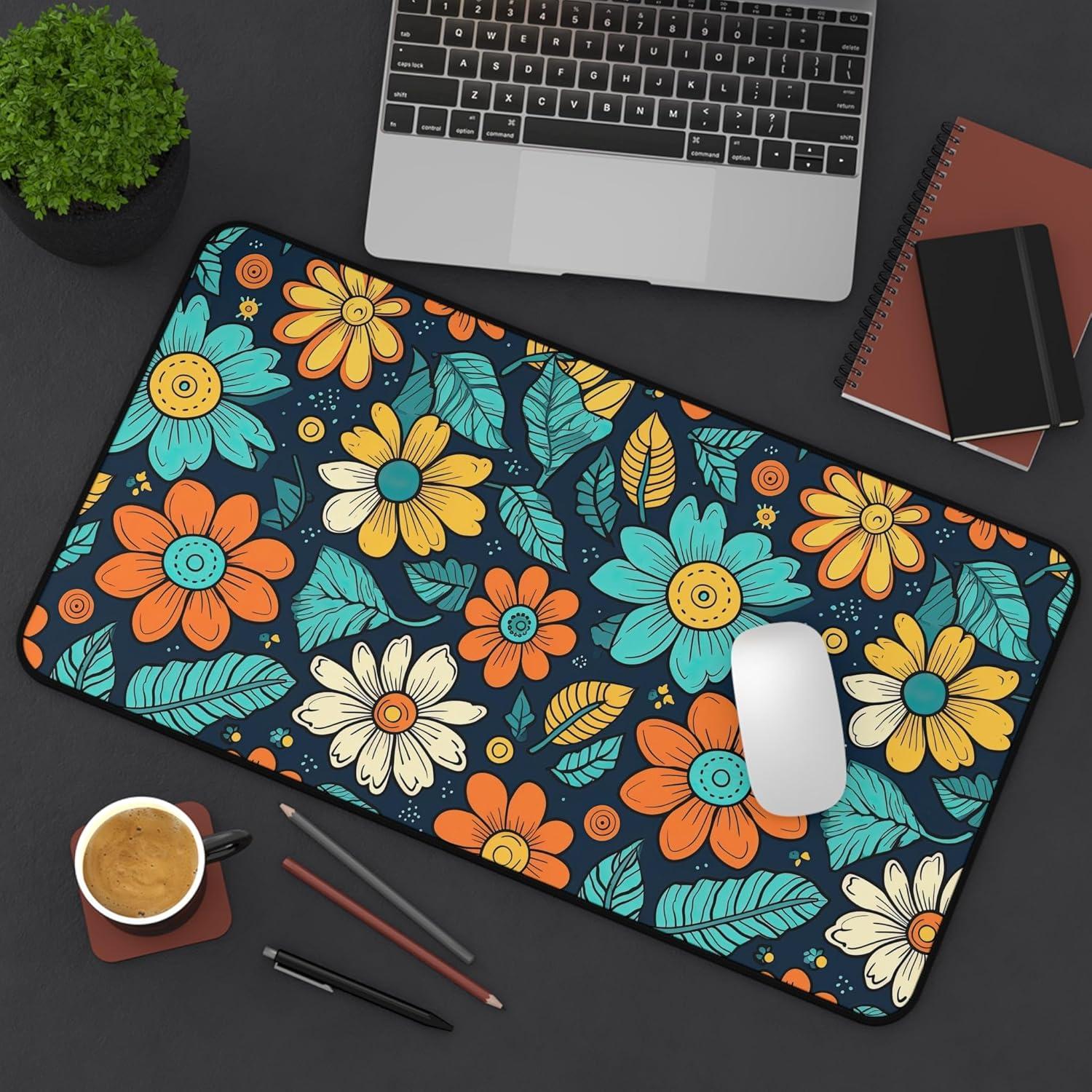 Alfombrilla de Escritorio Personalizada Neopreno 3mm Floral