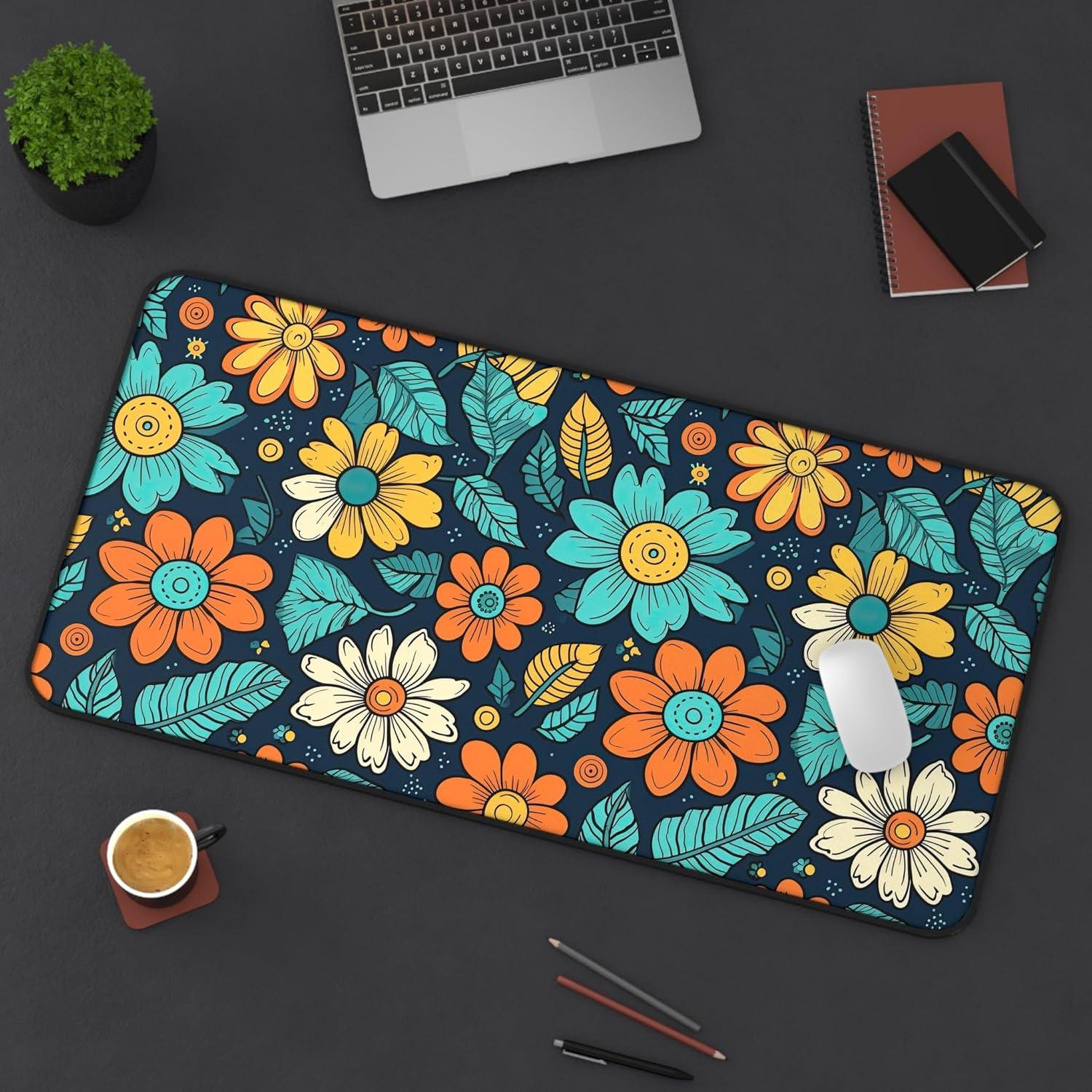 Alfombrilla de Escritorio Personalizada Neopreno 3mm Floral