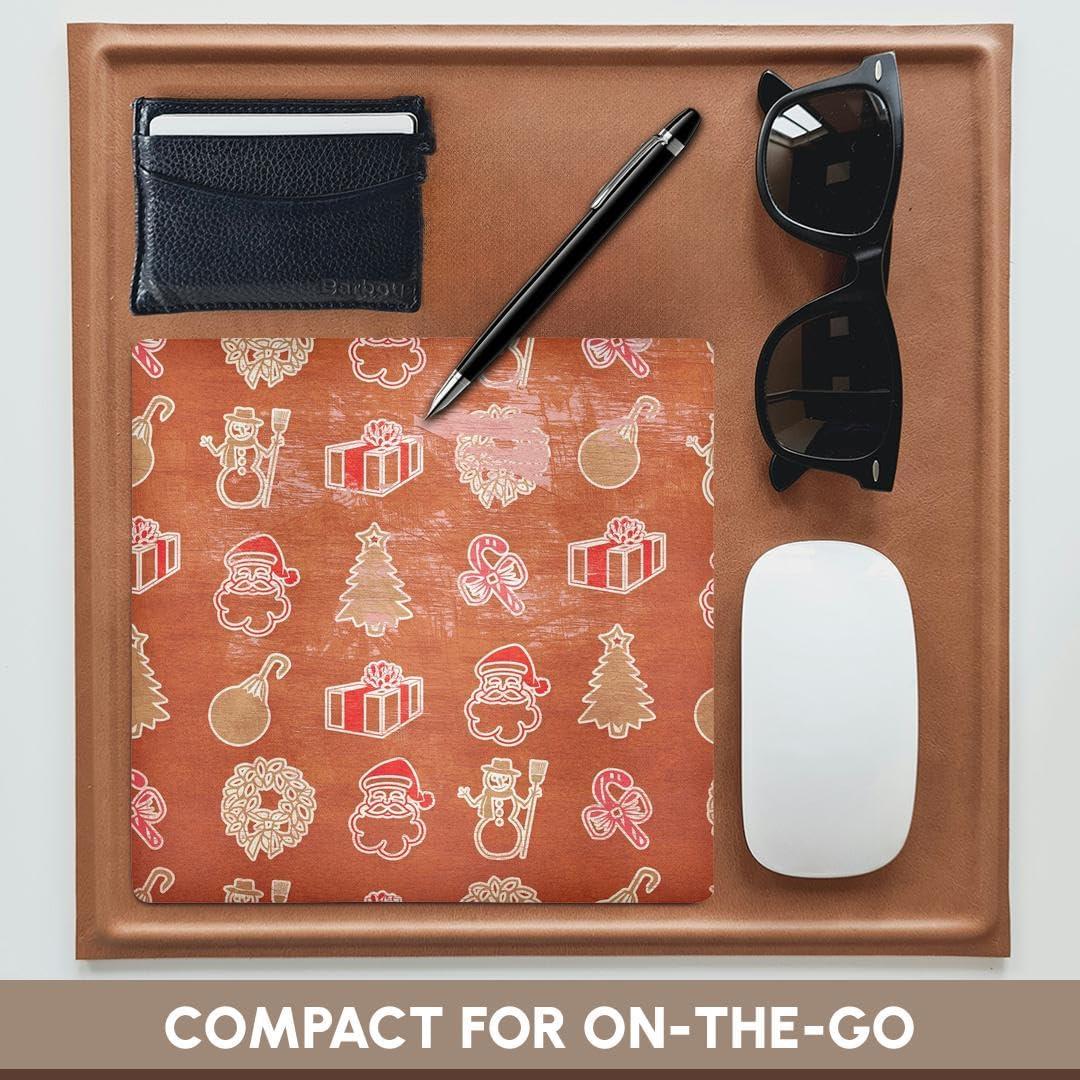 Alfombrilla de Ratón 3dRose Cuadrada 20.32cm Arte Navidad