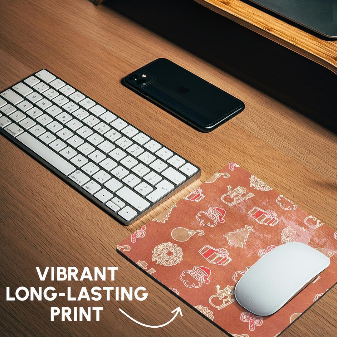 Alfombrilla de Ratón 3dRose Cuadrada 20.32cm Arte Navidad